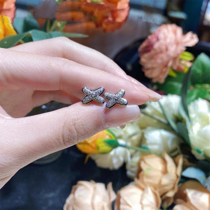 ˇGilded EraˇJEUX DE SILVER DIAMOND EARRINGS