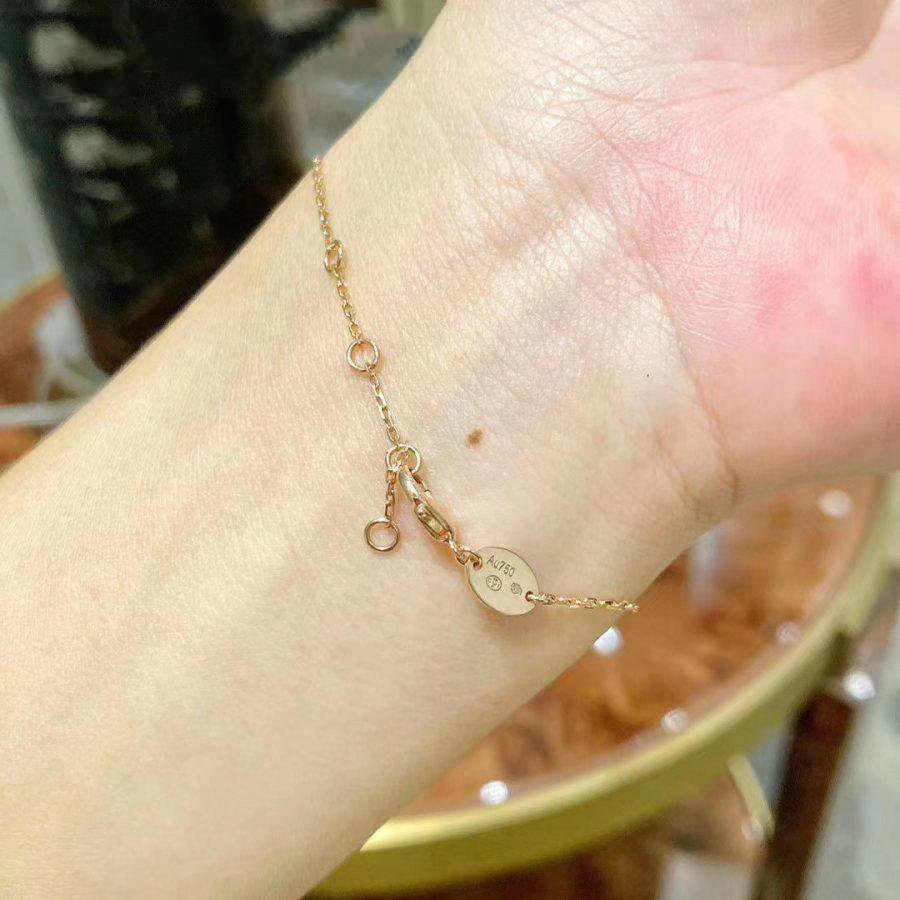 ˇGilded EraˇJEUX DE BRACELET MOP PINK GOLD DIAMONDS