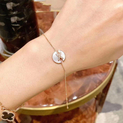 ˇGilded EraˇJEUX DE BRACELET MOP PINK GOLD DIAMONDS