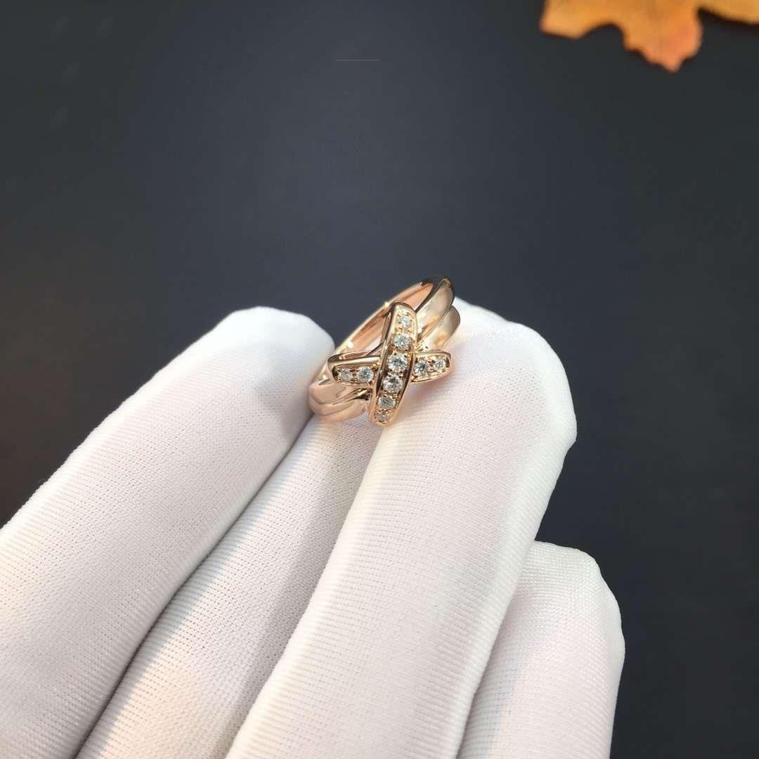 ˇGilded EraˇJEUX DE PINK GOLD DIAMOND RING