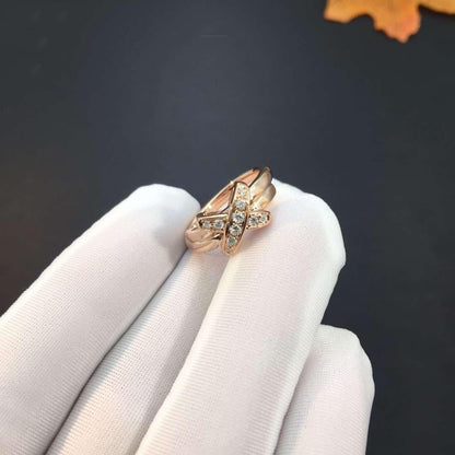 ˇGilded EraˇJEUX DE PINK GOLD DIAMOND RING