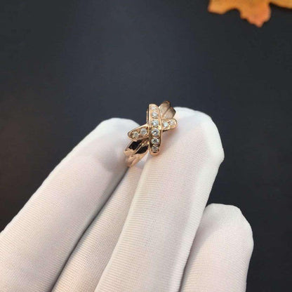 ˇGilded EraˇJEUX DE PINK GOLD DIAMOND RING