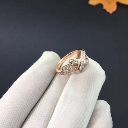 ˇGilded EraˇJEUX DE RING PINK GOLD DIAMOND