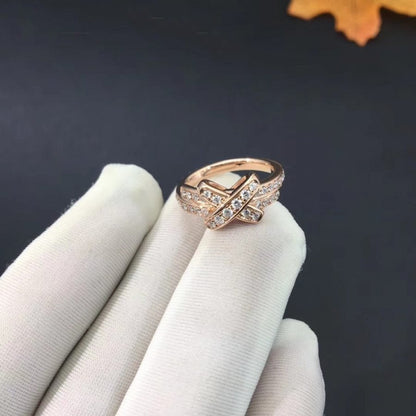 ˇGilded EraˇJEUX DE RING PINK GOLD DIAMOND
