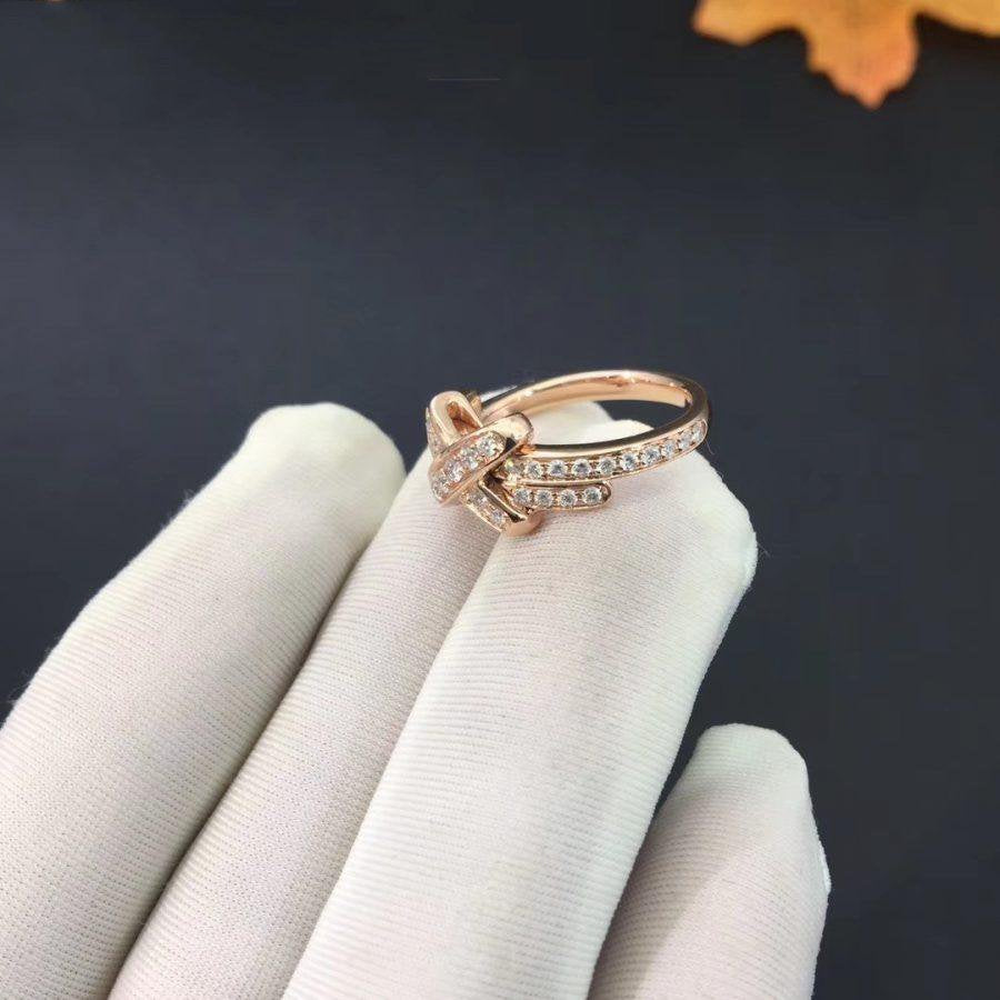 ˇGilded EraˇJEUX DE RING PINK GOLD DIAMOND