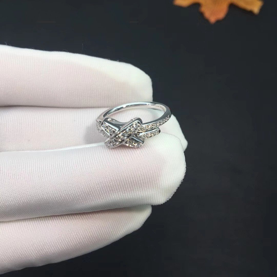 ˇGilded EraˇJEUX DE SILVER DIAMOND RING