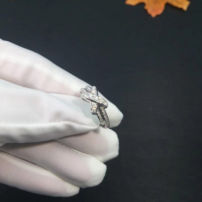 ˇGilded EraˇJEUX DE SILVER DIAMOND RING