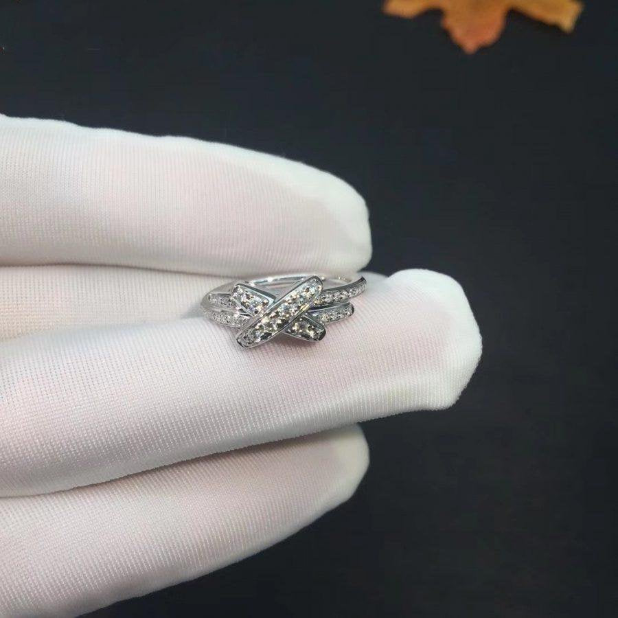 ˇGilded EraˇJEUX DE SILVER DIAMOND RING