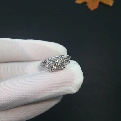 ˇGilded EraˇJEUX DE SILVER DIAMOND RING