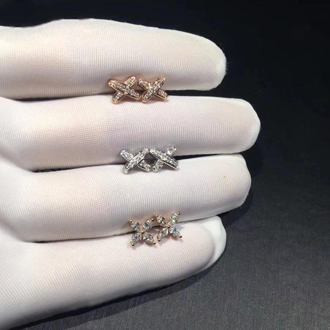 ˇGilded EraˇJEUX DE DIAMOND EARRINGS