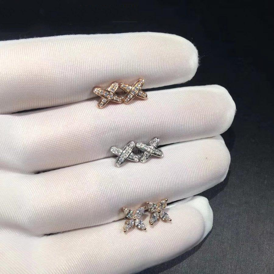 ˇGilded EraˇJEUX DE DIAMOND EARRINGS