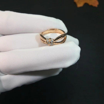ˇGilded EraˇLIENS RING PINK GOLD DIAMOND