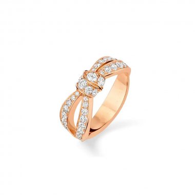 ˇGilded EraˇLIENS PINK GOLD DIAMOND RING