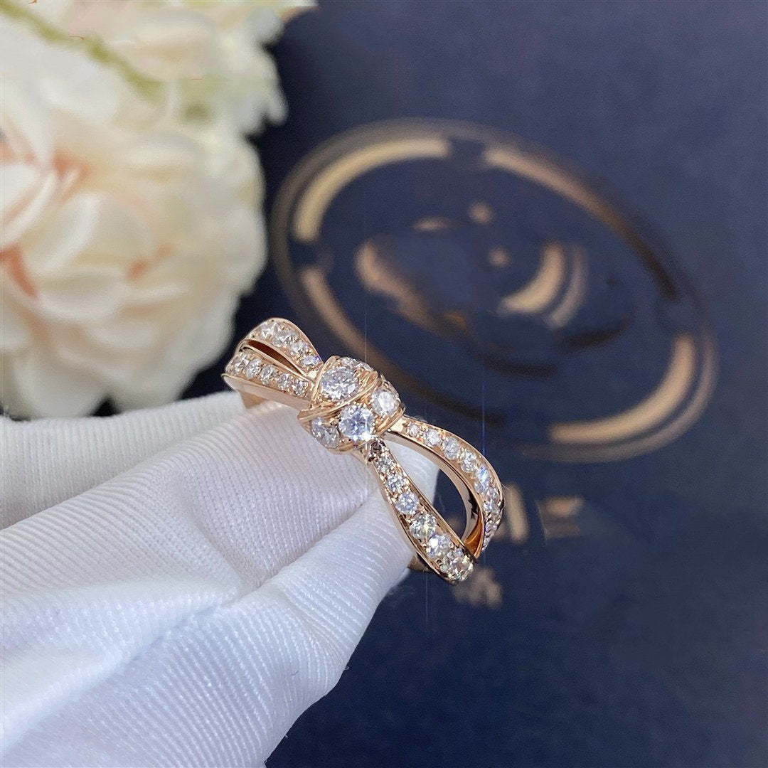 ˇGilded EraˇLIENS PINK GOLD DIAMOND RING