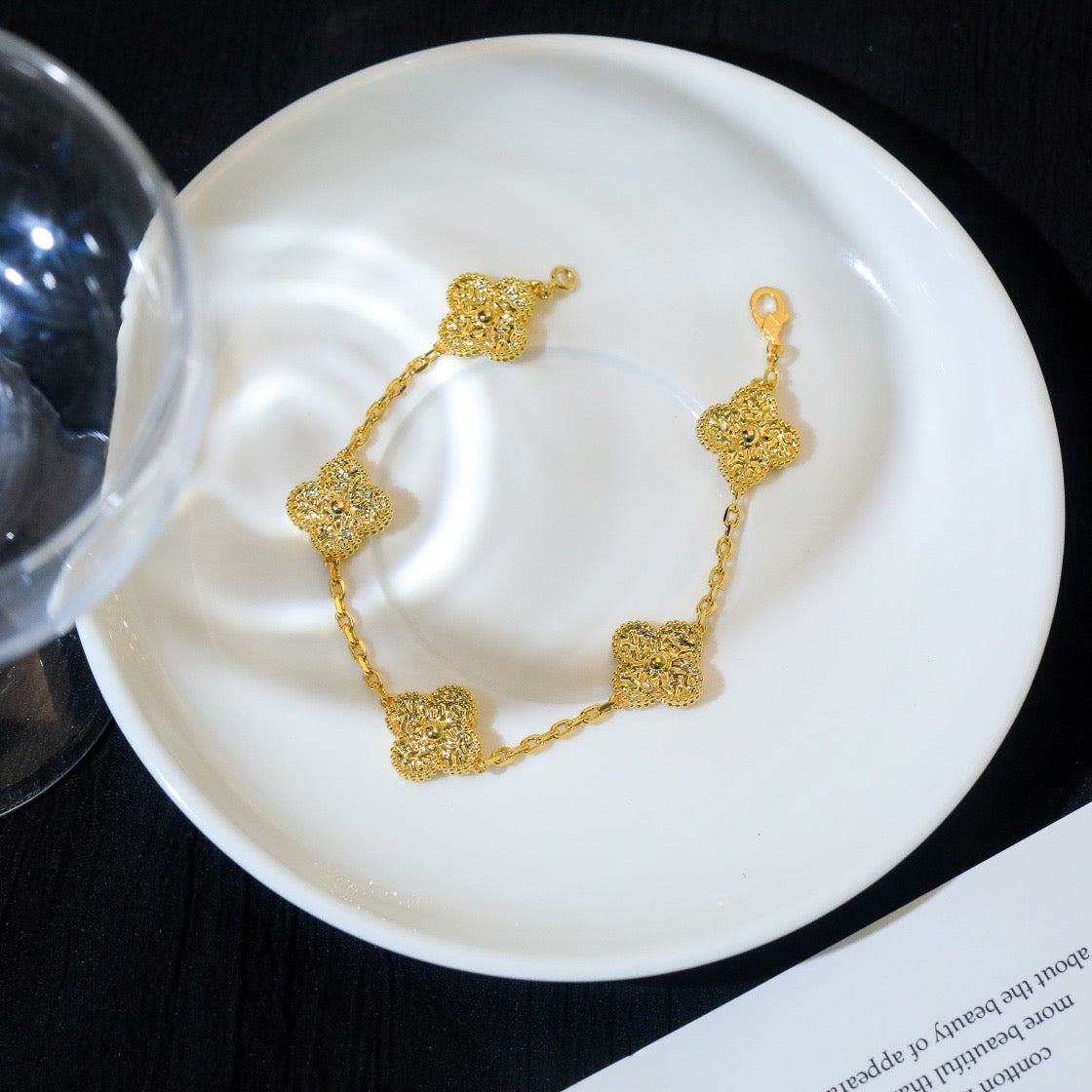 ˇGilded EraˇCLOVER 5 MOTIFS BRONZING BRACELET