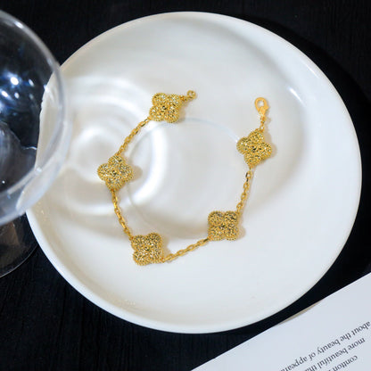 ˇGilded EraˇCLOVER 5 MOTIFS BRONZING BRACELET