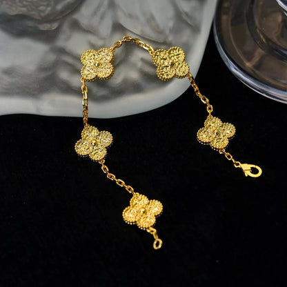 ˇGilded EraˇCLOVER 5 MOTIFS BRONZING BRACELET