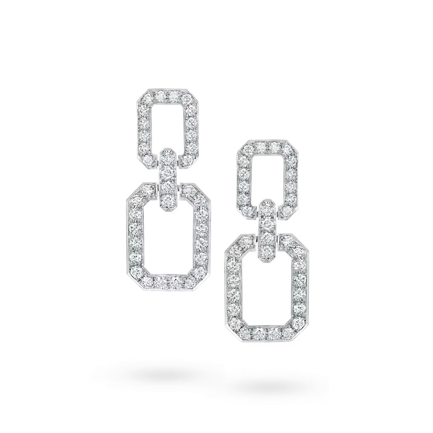 ˇGilded EraˇLINKS MEDIUM EARRINGS DIAMOND