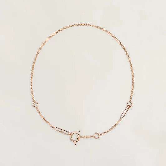 ˇGilded EraˇHM STERLING CHAINE D'ANCRE HEART