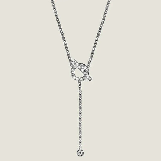 ˇGilded EraˇFINESSE SILVER DIAMOND NECKLACE