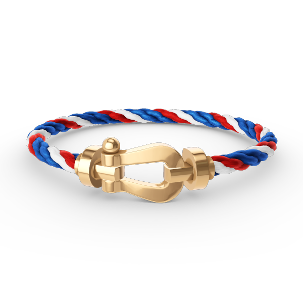 ˇGilded EraˇFORCE LARGE HORSESHOE NO DIAMOND BRACELET GOLD