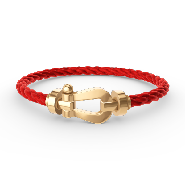 ˇGilded EraˇFORCE LARGE HORSESHOE NO DIAMOND BRACELET GOLD