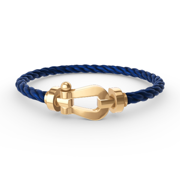 ˇGilded EraˇFORCE LARGE HORSESHOE NO DIAMOND BRACELET GOLD