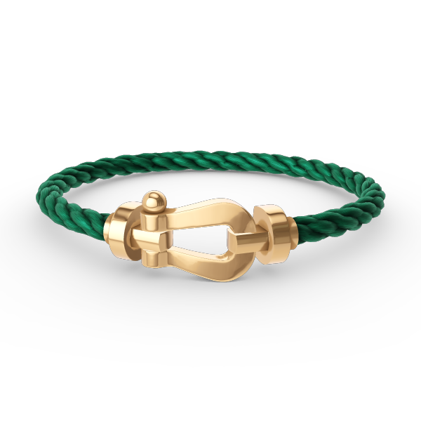 ˇGilded EraˇFORCE LARGE HORSESHOE NO DIAMOND BRACELET GOLD
