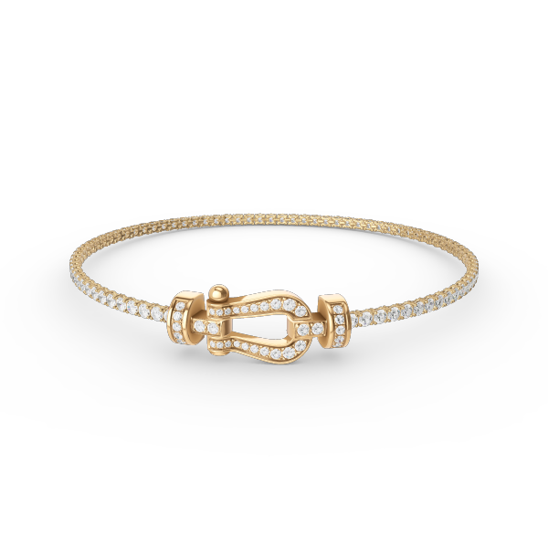 ˇGilded EraˇFORCE  HORSESHOE  DIAMOND TENNIS BRACELET