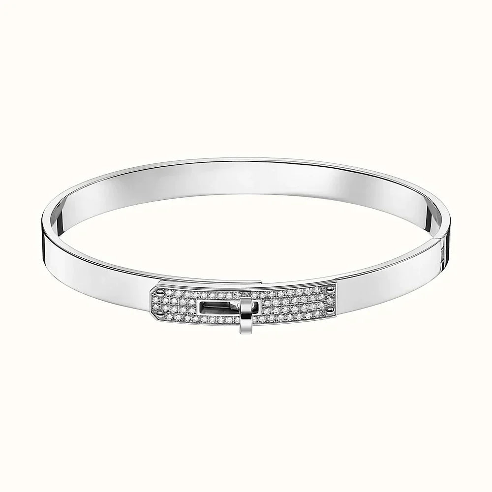 ˇGilded EraˇKELLY SILVER DIAMOND BRACELET