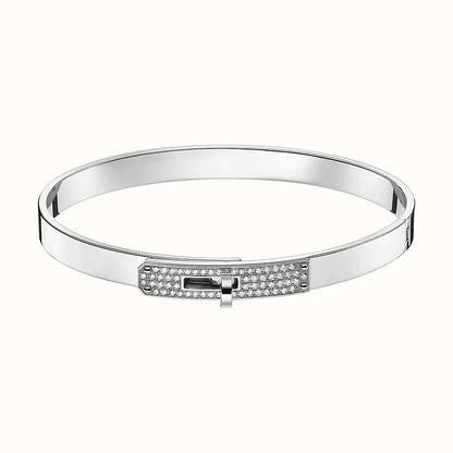ˇGilded EraˇKELLY SILVER DIAMOND BRACELET
