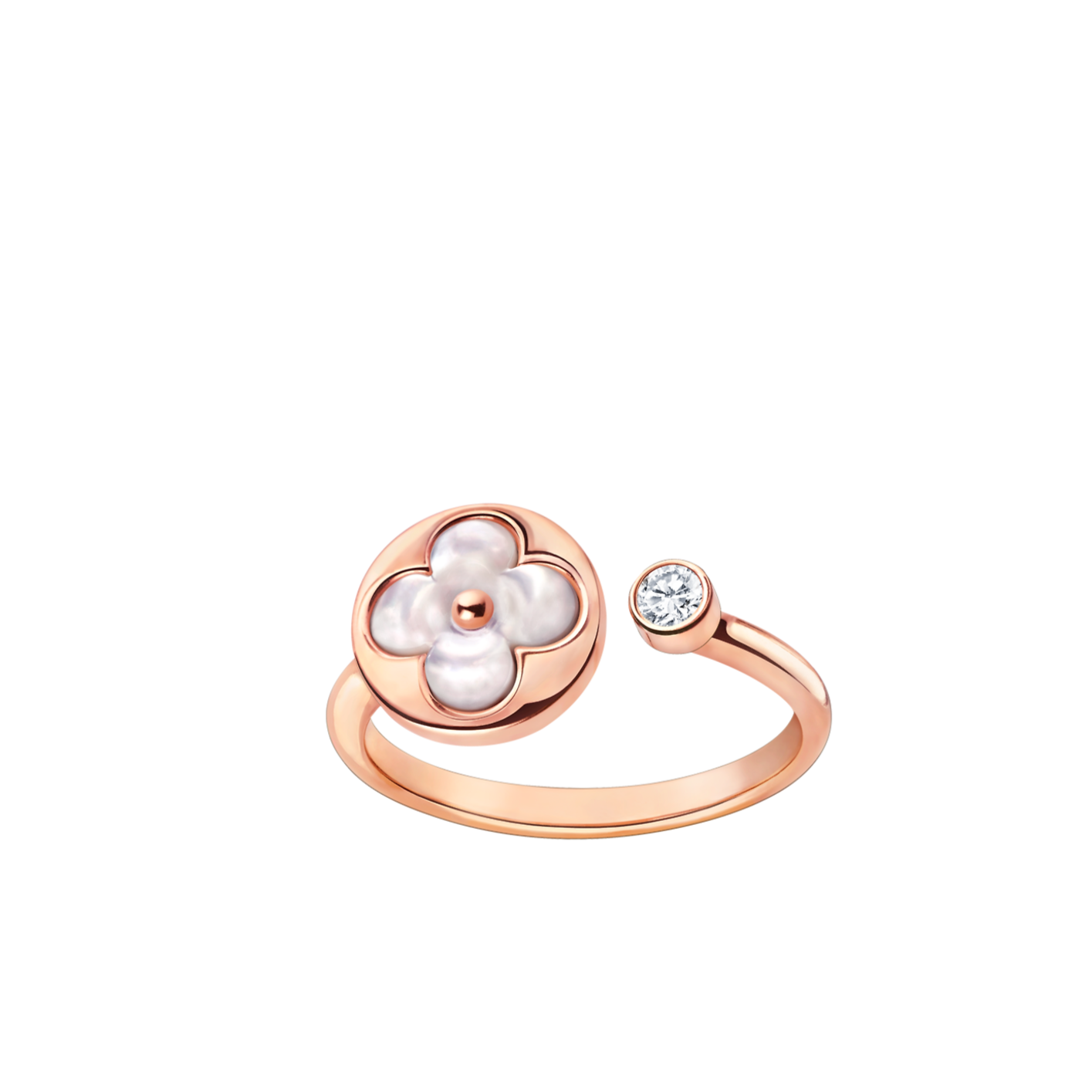 ˇGilded EraˇSUN 1 DIAMOND PINK MOP RING