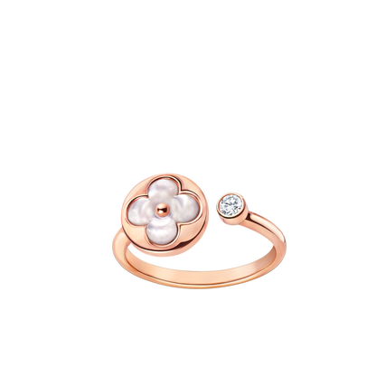 ˇGilded EraˇSUN 1 DIAMOND PINK MOP RING