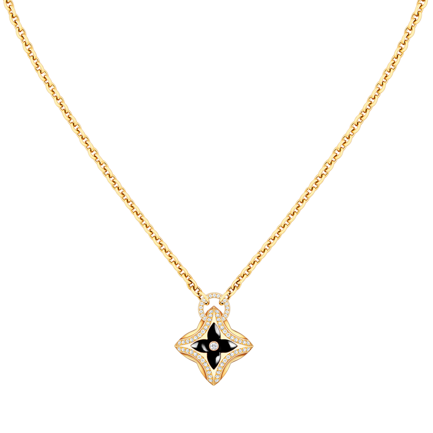ˇGilded EraˇSTAR PEDANT PINK GOLD DIAMOND NECKLACE