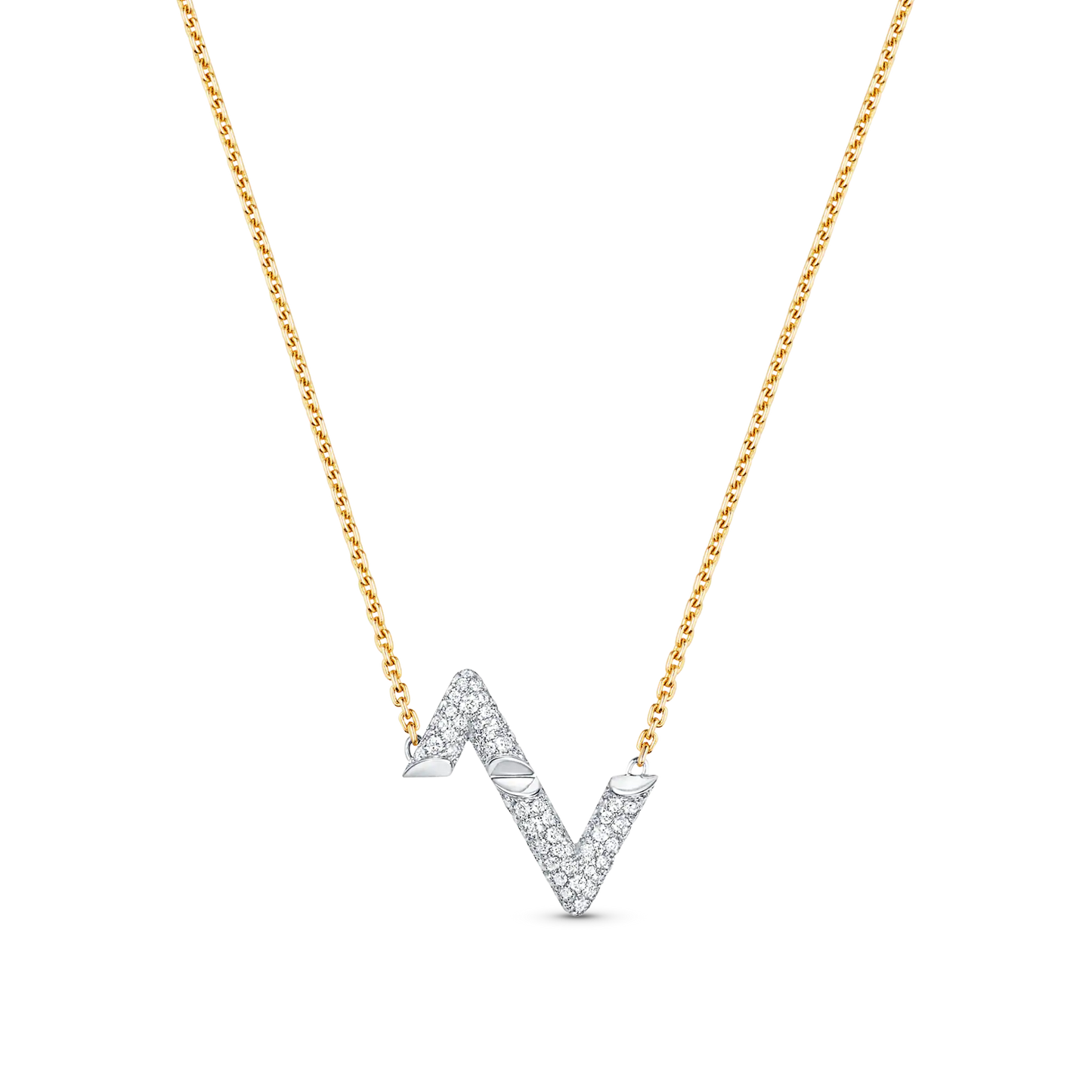 ˇGilded EraˇVOLT SILVER DIAMOND PEDANT NECKLACE