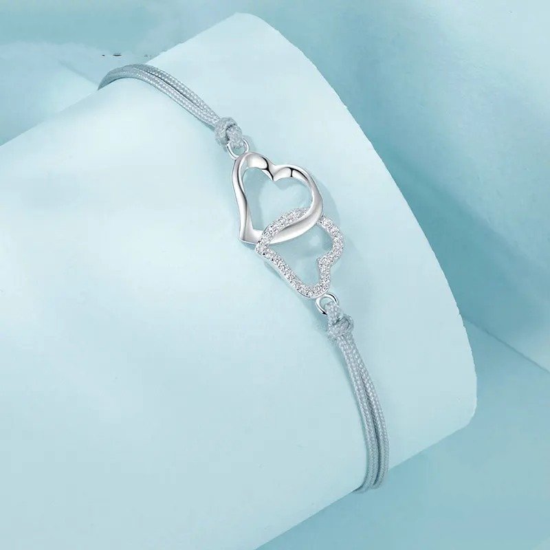 [STREET] Zartes graues Seilgliederarmband für Frauen und Teenager