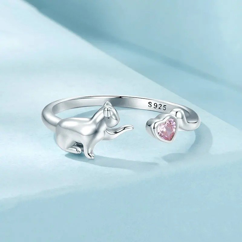[STREET]Lovely Pet Animals Open Ring Statement Ring