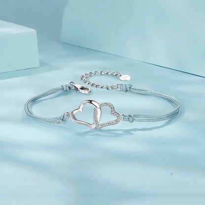 [STREET] Zartes graues Seilgliederarmband für Frauen und Teenager