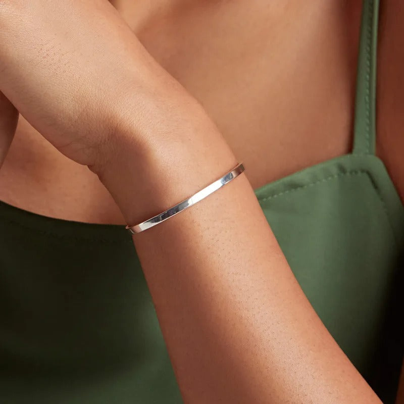 [STREET]Engrave Courage Bangle Nothing is impossible Fashion