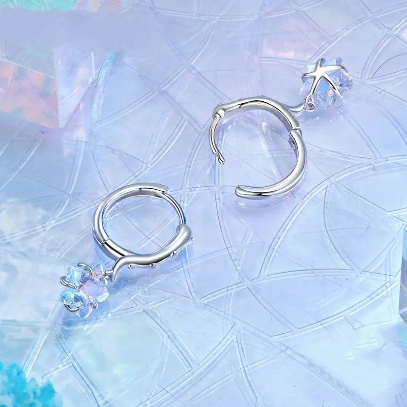 [STREET]Dainty Gold Plated Earring Octopus Starfish Earring