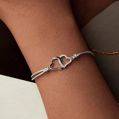 [STREET] Zartes graues Seilgliederarmband für Frauen und Teenager