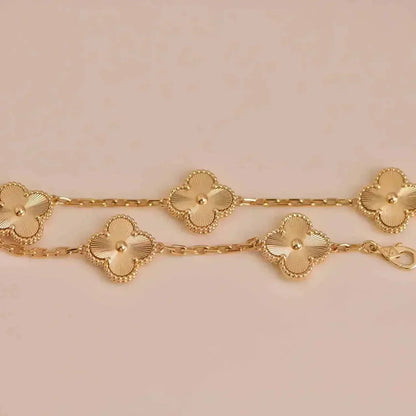 ˇGilded EraˇCLOVER 5 FLOWERS LASER BRACELET
