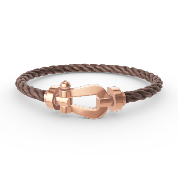 ˇGilded EraˇFORCE LARGE HORSESHOE NO DIAMOND BRACELET ROSE GOLD