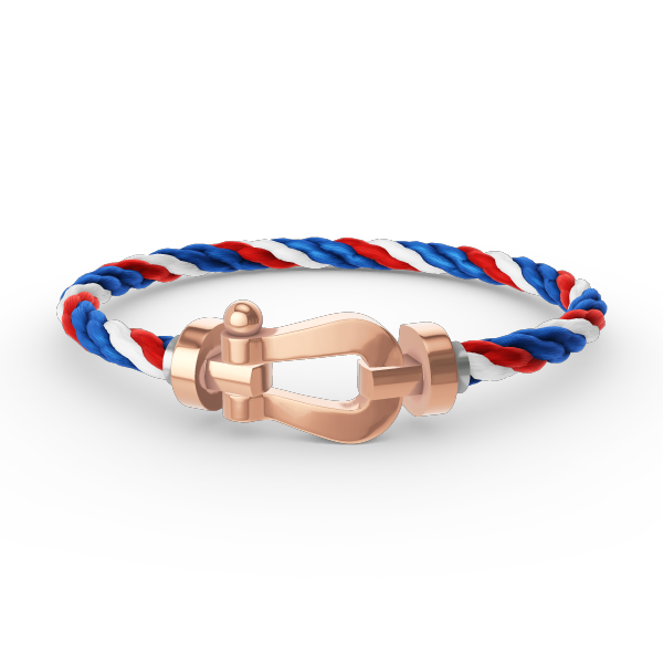 ˇGilded EraˇFORCE LARGE HORSESHOE NO DIAMOND BRACELET ROSE GOLD