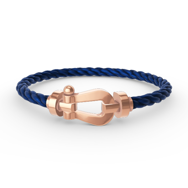 ˇGilded EraˇFORCE LARGE HORSESHOE NO DIAMOND BRACELET ROSE GOLD