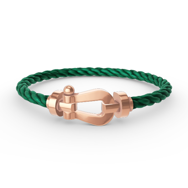 ˇGilded EraˇFORCE LARGE HORSESHOE NO DIAMOND BRACELET ROSE GOLD