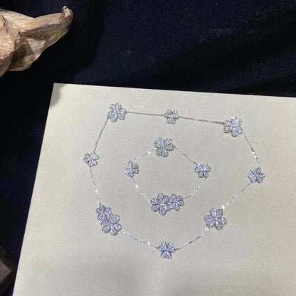 ˇGilded EraˇFRIVOLE SILVER 5 FLOWERS BRACELET