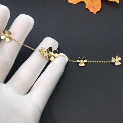 ˇGilded EraˇFRIVOLE GOLD 5 FLOWERS BRACELET