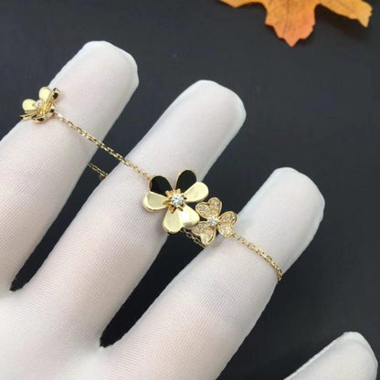 ˇGilded EraˇFRIVOLE GOLD 5 FLOWERS BRACELET