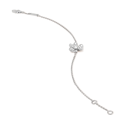 ˇGilded EraˇFRIVOLE SILVER FLOWER DIAMOND BRACELET